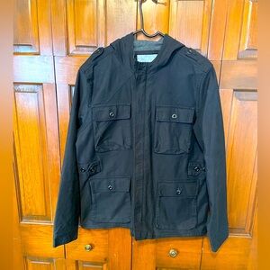 Heritage 1981 Bomber Jacket Size XL/TG Classic Relaxed Fit,Hooded. Color Black.